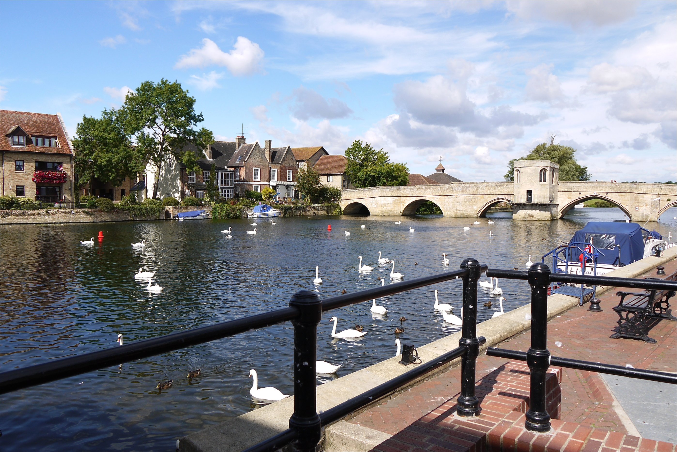 River Great Ouse and historic St Ives townscape